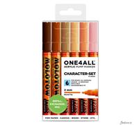 Molotow : One4All : 127HS : Acrylic Marker : Character Set of 6