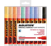Molotow One4All 227 HS 10-Piece Basic Set Pastel Kit Paint Marker Pens