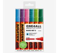 Molotow : One4All : 227HS : Acrylic Marker : Basic Set 2 : 6 Colours