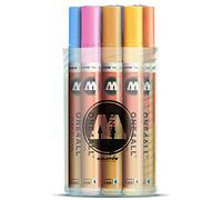 Molotow One4All 227HS Acrylic Pens, High Opacity and Permanent, UV-Resistant for Almost All Surfaces Pastel Pen Box 12 Stück Multicoloured
