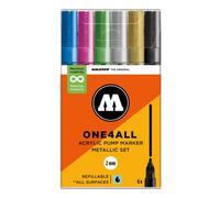 Molotow One4All Acrylic Marker 127HS Metallic Set (6 Markers)