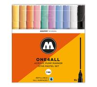 Molotow One4All Acrylic Marker 127HS Pastel Set (10 Markers) - 2mm Tip