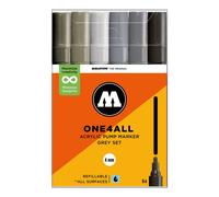 Molotow One4All Acrylic Marker 227HS Grey Set (6 Markers)