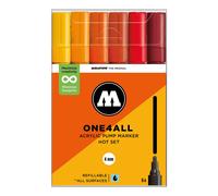 Molotow One4All Acrylic Marker 227HS Hot Set (6 Markers) - 4mm Tip