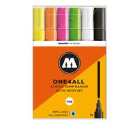 Molotow One4All Acrylic Marker 227HS Neon Set (6 Markers) - 4mm Tip