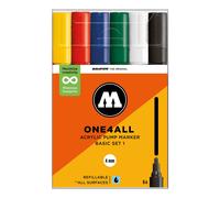 Molotow One4All Acrylic Marker 227HS New Basic Set 1 (6 Markers) - 4mm Tip