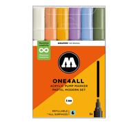 Molotow One4All Acrylic Marker 227HS Pastel Modern Set (6 Markers) - 4mm Tip
