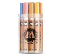 Molotow One4All 227HS Acrylic Pens, High Opacity and Permanent, UV-Resistant for Almost All Surfaces Pastel Pen Box 12 Stück Multicoloured