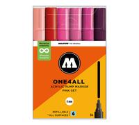 Molotow One4All Acrylic Marker 227HS Pink Set (6 Markers)