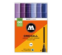 Molotow One4All Acrylic Marker 227HS Violet Set (6 Markers)