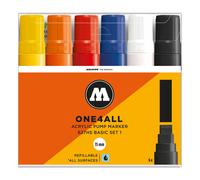Molotow One4All Acrylic Marker 627HS Basic Set 1 (6 Markers) - 15mm Tip