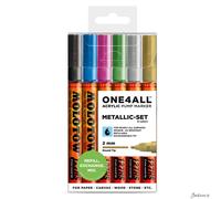 Molotow : One4All : 127HS : Acrylic Marker : Metallic Set of 6