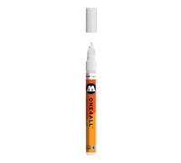 MOLOTOW ONE4ALL Acrylic Paint Marker, 1mm Extra Fine, Signal White, 1 Each (127.102)