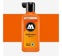 Molotow : One4All : Acrylic Paint Refill : 180ml : Dare Orange 085