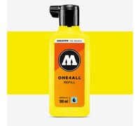Molotow : One4All : Acrylic Paint Refill : 180ml : Neon Yellow Fluorescent 220
