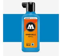 Molotow ONE4ALL Refill Acrylic, Colour 230 Shock Blue, 180 ml, Refill Ink for Permanent Marker