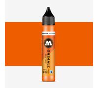 Molotow ONE4ALL Refill Acrylic, Colour 085 Dare Orange, 30 ml, Refill Ink for Permanent Marker