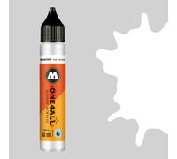 Molotow One4All Acrylic Refill 30 ml (Ink for Refilling Acrylic Markers, High Coverage and Permanent, Quick Drying, for Almost All Surfaces) 251 Glossy White