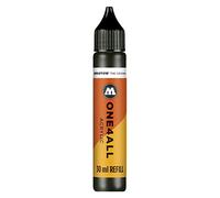 MOLOTOW ONE4ALL Acrylic Paint Refill ONE4ALL Paint Marker, Signal Black, 30ml Bottle, 1 Each (693.180), 1.01 Fl Oz (Pack of 1)
