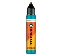 Molotow One4All Acrylic Refill 30 ml (Ink for Refilling Acrylic Markers, High Coverage and Permanent, Quick Drying, for Almost All Surfaces) 255 Aqua