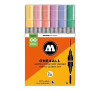 Molotow One4All Acrylic Twin Marker 224 Pastel Classic Set (6 Markers)