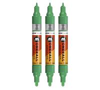 Molotow ONE4ALL Acrylic Twin Marker Pens Pack of 3 235 Turquoise