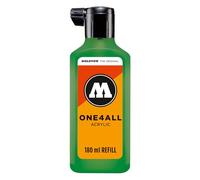 Molotow One4All Refill Acrylic 180 ml (Ink for Refilling Acrylic Markers, High Coverage and Permanent, Quick Drying, for Almost All Surfaces) 256 Clover Green