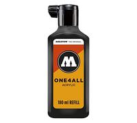 Molotow One4All Acrylic Paint Refill 180ml Signal Black 180 Marker Refill