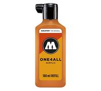 Molotow : One4All : Acrylic Paint Refill : 180ml : Neon Orange Fluorescent 218