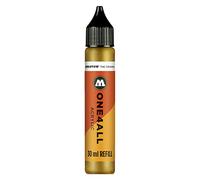 Molotow ONE4ALL Refill Acrylic, Colour 228 Metallic Gold, 30 ml, Refill Ink for Permanent Marker