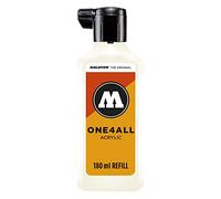Molotow ONE4ALL Refill Acrylic, Colour 229 Natural White, 180 ml, Refill Ink for Permanent Markers