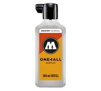 Molotow ONE4ALL Refill Acrylic, Colour 237 Grey, Blue Light,180 ml, Refill Ink for Permanent Markers