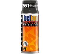 Molotow Premium Spray Paint Can Belton 400ml, Colour: 210 - Tar Black