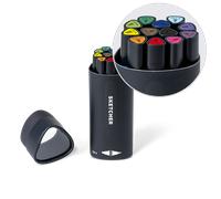 Molotow Sketcher Marker Set 12 Pack - Main Kit 1 - Multi Coloured Pen Bundle