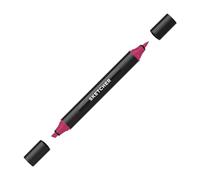 Molotow Sketcher Twin Tip Marker - Dual Tip Aqua Pro Ink Chisel Brush Pen (R105 Wine Red)