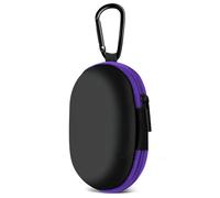 MOLOVA for Earbuds Carrying Case, Small Oval Storage Cases, Tech Pouch, Portable Storage Earbud Pouch Bag for Earbuds, in-Ear Headphones, Earphones, Headsets, Hearing Aids, USB Charging Cable, Purple1