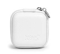 MOLOVA for TAGRY Waterproof Bluetooth Earbuds Case - PU Leather + EVA Protective Cover for Wireless Ear Bud Headphones, Shockproof & Portable Storage Case for Earbud Charging (White)