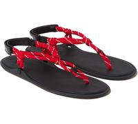 Molozoey Rope Flip Flop Sandals for Women Adjustable T Strap Slip on Comfortable Thong Sandals Women Dressy, Red, 5 UK