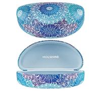 molshine Hard Shell Sunglasses Case,Large Glasses Case for Women Men Oversized Sunglass Eyeglasses (Mandala)