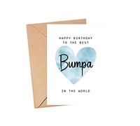 MoltDesigns Happy Birthday To The Best Bumpa In The World Card - Bumpa Birthday Card - Bumpa Card - Father's Day Gift - Happy Birthday Card