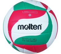 Molten 1300 Volleyball | Soft TPU Training Ball | Durable Thermoplastic Polyurethane with PVC Coating with Butyl Bladder | Official Size & Weight |