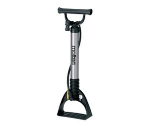 Molten AP50 Professional Floor Air Pump - Lightweight Aluminium Construction with Flexible Hose, Ball Needle & Vinyl Adapter - Perfect for Sports Balls, Bicycle Tires & Inflatables