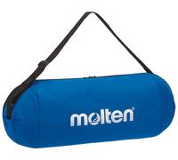 Molten Ball Bag with Adjustable Shoulder Strap | Secure and Convenient Zip Access | Holds Three Full Size 7 Basketballs, Blue
