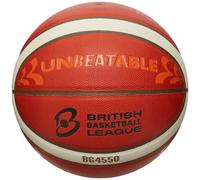 Molten Basketball | Unbeatable B6G4550 | Official BBL British Basketball League Match Ball | Composite Leather | Indoor | Size 6 | For Boys age 12-14, Girls age 14 plus & Adults | Orange/Ivory/Orange