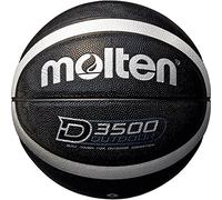 Molten Unisex Adult basketball ball B6D3500-KS Gr. 6 Basketball Balls - black/silver (Shiny Optic), 6