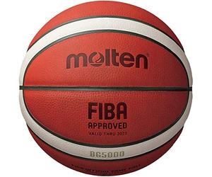 Molten BG-Series Leather Basketball, FIBA Approved - BG5000, Size 7, 2-tone (B7G5000)