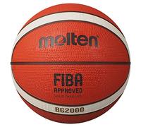 Molten BG2000 Basketball - FIBA Approved - Premium Rubber - Size 7 - Orange