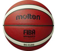 Molten BG4500 Basketball, Match Ball, BBL & WBBL, FIBA Approved, Premium Composite Leather, Indoor Play, Orange/Ivory, Size 7, Suitable For Boys age