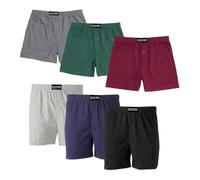 Molten Creek® 6 Pack Mens Plain Boxers Shorts Loose Fit, Durability And Longevity, Underwear Cotton Rich Button Fly Trunks Hipster Pants, (UK, Alpha, 5XL, Regular, Regular, Assorted- 6 Pack)