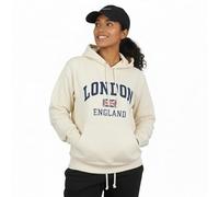 Molten Cr dults Hoodie/Sweatshirt, Long Sleeves, Warm And Comfortable, Kangaroo Pocket, Stretch Ribbed Cuffs And Waist, Machine Wash (UK, Alpha, XL, Regular, Regular, Cream)